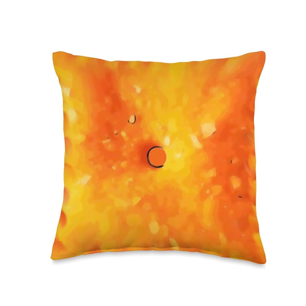 2860 Square Cheese Cracker Snack Throw Pillow